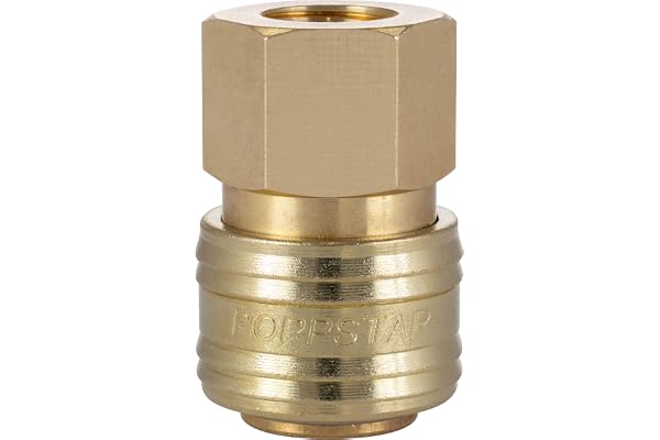 Poppstar Raccord rapide pour air comprimé DN 7,2 avec filetage intérieur de 1/4 pouce pour le raccordement de l'air comprimé