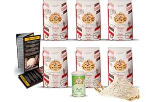 ‎DELICRET THE DELICATE SECRETS OF THE WORLD DELICRET - 6x 1kg Caputo Mehl Cuoco [für Teige mit langen Gehzeiten >24H ] + 1x 100g Caputo Lievito Trockenhefe