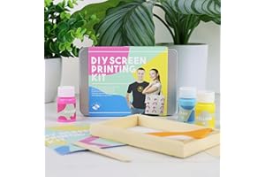 ‎GR GIFT REPUBLIC Gift Republic - DIY-Siebdruck-Set – alles, was Sie brauchen, in einer Dose