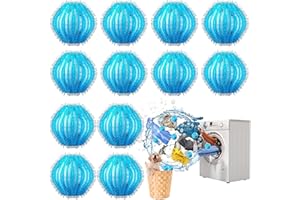 AGOGUE 12 Stück Tierhaarentferner Waschmaschine, Fusselbälle Waschmaschine, Wiederverwendbar Fusselball für Waschmaschine, für Die Wäschepflege Waschmaschinenzubehörr