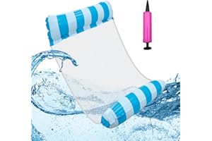 SUAFLNY Hamac Flottant, Matelas Piscine Adulte Hamac Gonflable Piscine, Matelas Piscine Hamac Matelas Piscine Filet Matelas Pneumatique Piscine Hamac Gonflable Plagehamac Gonflable Piscine
