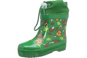 Playshoes Unisex Kinder Kurze Waldtiere, Gefüttert mit Naturgummi Gummistiefel