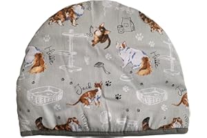 SIXSIGMA SPORTS Couvre-théière isotherme pour théière de petite, moyenne et grande taille - 35 x 27 x 3 cm - Grand cadeau amusant pour anniversaire, Noël, cuisine, maison, joli chat tendance