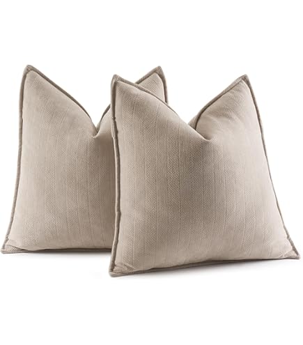 MADIZZ Set van 2 korte Chenille kussenslopen zacht decoratief kussenhoes voor sofa slaapkamer kussensloop 65x65 cm Paars
