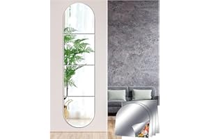 Sqinor Klebespiegel Spiegelfliesen Selbstklebend Spiegel Wand Kleben Mirror Wall Spiegel zum Aufkleben Türspiegel Wandspiegel Acryl 30x30 DIY für Schrank Tür Schlafzimmer Wohnzimmer Flur Fitness