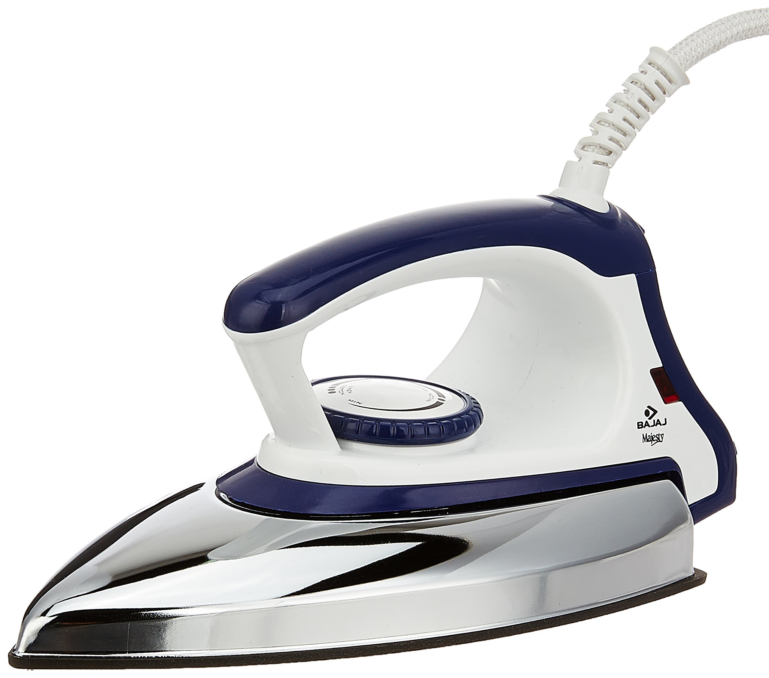 Bajaj Stainless Steel Majesty Dx-11 1000 Watts Dry Iron With Advance Soleplate And Anti-Bacterial German Coating Technology, 