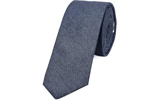 DonDon cravatta stretta da uomo 6 cm cotone