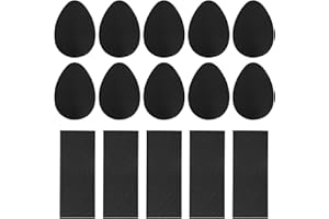 ECEOTHSY 5 Pares de Almohadillas Antideslizantes para Zapatos 10 Unidades de Goma Autoadhesiva Resistente Reduce Ruido de Tacones y Suelas Apto para Hombre,Mujer y Niños Incluye Lija para Aplicación Perfecta