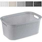Kadax 27 L Multifunctional Laundry Basket Plastic Storage Basket for Bathroom / Dirty Clothes / Accessories / Toys Laundry Box