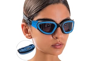 AqtivAqua Swimming Goggles, DX Wide View Swim Goggles for Adult Men Women, Anti Fog No Leaking, Photochromic or Polarized