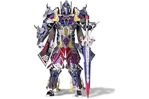 Piececool Puzzle 3D Metal Titan Chevalier Noir, Mechas de Combat Maquettes à Construire Construire Enfant, Bricolage Maquettes et Modélisme pour Les Adolescents et Les Adultes