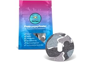 FixTape atmungsaktives Sensor-Tape für Freestyle Libre 3 Glukose-Sensor I selbstklebendes Patch mit hohem Trage-Komfort hypoallergen hautfreundlich wasserfest in modernen Designs I 7 Stk (Arktis)
