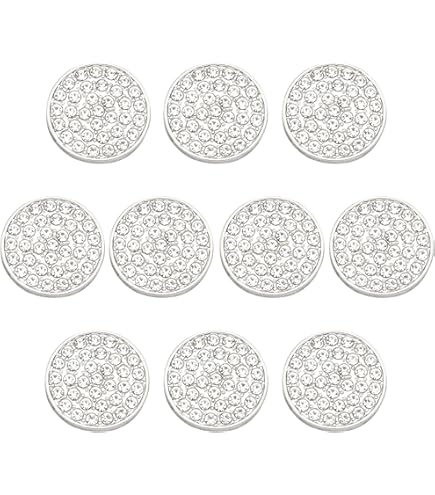 Set Di 10 Bottoni Rotondi In Metallo Ottone Invecchiato - Diametro 15 Mm, 2 Fori, Per Cucito E Merceria - Foto 7