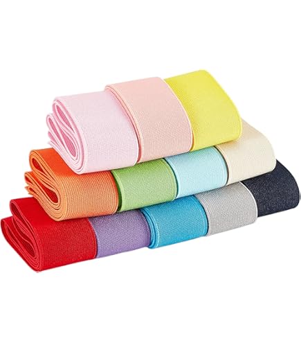 1/2M Meetee 7-50cm Fascia elastica extra larga Crochet Pelle morbida Elastici Biancheria intima Pantaloni Cintura Accessori per cucire fai da te  15