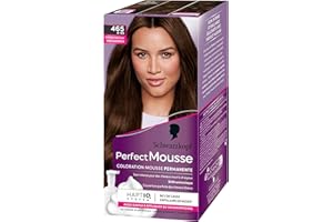Schwarzkopf - Perfect Mousse - Coloration Cheveux - Mousse Permanente sans Ammoniaque - Masque Soin 96 % d'ingrédients d'origine naturelle - Châtain Chocolat 465