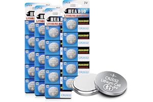 CHEFFS CR2032 Batteries - 20PCS 3V Lithium Coin Cell CR2032 Watch Battery Replacement for Apple AirTag Car Key Fob Remote LED Light Candles