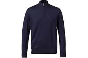 Charles Tyrwhitt Jumpers for Men - Merino Wool 1/4 Zip Jumper - Machine Washable & Temperature Regulating Knitwear for Smart & Casual Wear