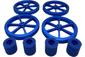 3DPLady Artillery Sidewinder X1 y Genius - Tuercas niveladoras de aluminio mejoradas + amortiguador de silicona (amortiguador de silicona azul)