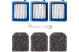 ALLOYTOOL 7 Stück Filter Zubehörset für AEG ASKW1 / QX8-2 / QX7 / QX6 Staubsauger Ersatzteile Beinhaltet 3 Vormotorfilter 3 Hygienefilter 1 Reinigungsbürste