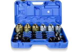 CCLIFE Kit de Montage et Démontage Silent 26 Pièces, Extracteur de Roulements Outils Universels pour Retirer les Silent-Blocs et les Roulements dans le Garage