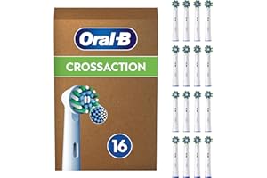 ‎ORAL-B Oral-B Pro Cross Action Końcówki do szczoteczek elektrycznych, opakowanie 16 szt. o wielkości odpowiedniej do umieszczenia w skrzynce pocztowej
