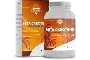 BALANCE NUTRITION BETA CAROTENE - 240 COMPRIMES (8 mois) | Autobronzant Gelule | Bêtacarotène pour un Bronzage Fort, à partir d’Extrait de Carotte | Gelules Autobronzant sans Soleil | 100% naturel