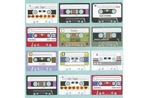 ‎SERVIETTENSHOP 20 Servietten Music is in the Air - Kassettensammlung/Musik/Retro 33x33cm