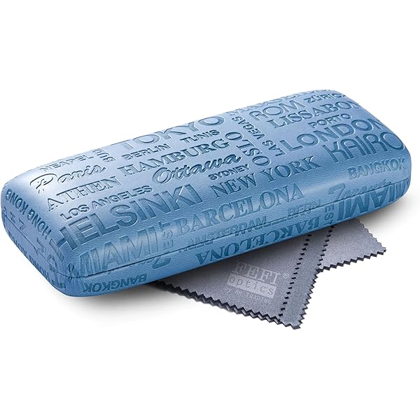 Custodia Rigida Per Occhiali FEFI - Elegante E Protettiva Con Panno In Microfibra Incluso