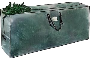 VENO Christmas Tree Storage Bag - Fits 2.8 M Artificial Trees - Plastic, Waterproof Christmas Tree Bag - Strong, Durable Handles - Labeling Card Slot - Clear