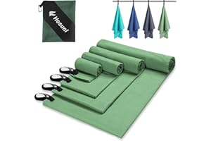 Hosuni Microfibre Towel, 100x50cm Gym Towel, Compact Quick Dry Travel Towel, Gym Towel Men Suitable for Fitness, Beach, Gym, Camping, Swim (Military Green, 50x100cm-M)