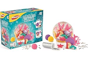 Joustra- Pescado Juego Creativo y de Manualidades Sirena-Bola de Nieve con Mundo Submarino, Multicolor (Maped J41727)