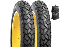 YunSCM 20" Fat E-Bike Pneu 20x4.0 ETRTO 102-406 avec Chambre à air Fat Bike 20 x 3.5/4.0 AV32mm Valve Schrader Compatible 98/100-406 Vélo de Route/E-Bike 20x4.0 Fat Pneu et Chambre à air