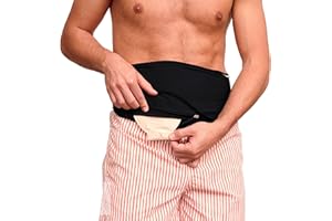SIIL Stoma Belt for Men & Women | Premium Ostomy Belt & Ostomy Bag Covers | Ostomy Belt| Sports & Swimming | Colostomy Belts, Illeostomy Covers | Ostomy Wrap (Improved Zipper & Velcro's)