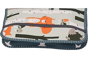 ULLENBOOM ® Windeltasche für unterwegs (Made in EU) - Wickeltasche für bis zu 3 Windeln, Feuchttücher & weiteres Zubehör, Windeletui mit Reißverschluss & Gummiband, klein & lässig