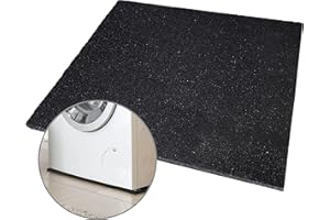 ‎NOVA FORMA Mario10 Waschmaschinen-Anti-Vibrationsmatte für unter dem Gerät, rutschfeste Gummimatte, leicht zuschneidbar, rutschfeste Gummimatte – 60 x 60 cm (60х60х1cm.)