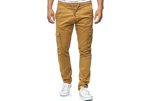 Indicode Hombres Broadwick Pantalón Cargo de algodón con 6 Bolsillos