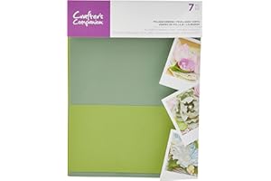 Crafter's Companion CC-FOAMFL-FLGR Schiuma per fiori-Fogliame verdi (7PC), Metallo Carta, Taglia unica