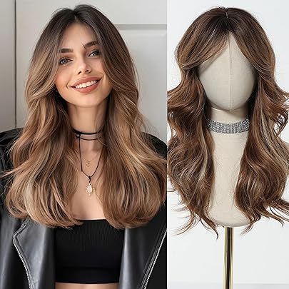 Acquista Parrucche Sintetiche Ombre Bionde Ondulate Lunghe Con Frangia Parrucche Bionde Evidenziate Da Donna Parrucca Cosplay Resistente Al Calore In Platino In Italia A Partire Da 8.79 - Foto 3