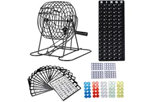 FGXY Jeu de machine de bingo en métal, jeu de société familial, jeu de bingo pour enfants et adultes, bingo loterie automatique, jeux sociaux, jeux interactifs, créer une bonne ambiance de jeu