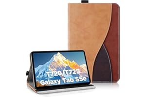 AsWant Custodia per Samsung Galaxy Tab S5e 10.5 Pollici 2019 SM-T720/T725 - Pelle Ultra Sottile PU Case con Funzione Stand Tablet Protettiva Cover Galaxy Tab S5e (Marrone)