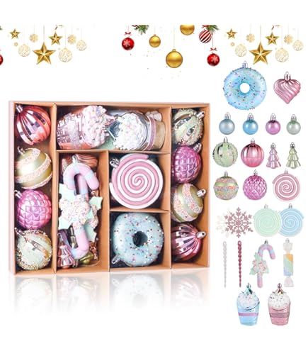 Acheter Boule De Noël Ornements, 1/5 Pièces, Décoration Suspendue Pour Arbre De Noël En Plein Air, Fournitures De Décoration De Fête