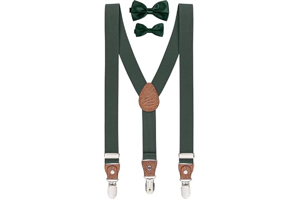 BomGuard hängslen pojke fluga set, kroppshöjd 135 cm - 175 cm