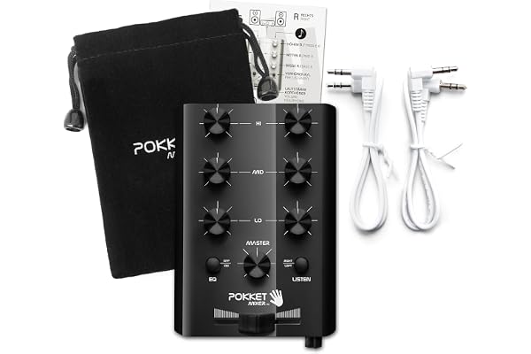 PokketMixer PM11BLA001 Console de mixage portable pour iPhone/MP3 Noir