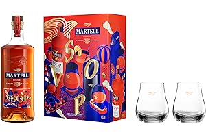 Martell VSOP Cognac Glasses Gift Set, 70 cl