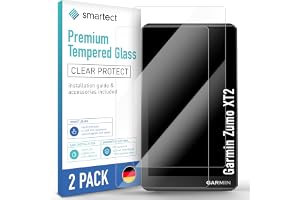 smartect Skärmskydd 2 Stycken för Garmin Zumo XT2 | HD Screen Protector Anti-Repor, Härdat Glas 0.3 mm Ultra-transparent, 9H