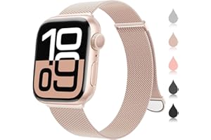 ORRLBB Bracelet compatible avec les Bracelets Apple Watch Series 11 10 9 8 7 6 5 4 Ultra SE 3 2 1 Femmes Hommes, Magnétique Métal pour iWatch 49mm 46mm 45mm 44mm 42mm 41mm 40mm 38mm