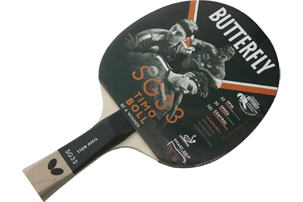 Butterfly Raquette de Tennis de Table SG33 - Noir et Rouge