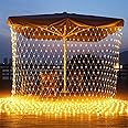 Litehom LED Net Mesh String Lights, 9.8Ft X 6.6Ft, 192 LEDs, 8 Modes Diwali Decor with Diwali Lights for Home Decoration! LED Diwali Light, LED Lights for Home Decoration (3x2 Net Warm-White)