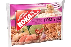 OEARE Koka Noodles Fideos instantáneos originales Tomyam Flavour Oriental Style 30 paquetes de 85 g
