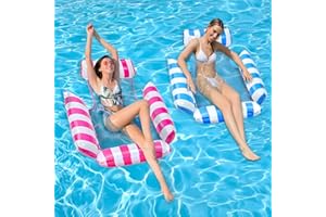 Morofme Hammock Inflatable Pool Float, Pool Float Lounger, Multiuse Pool Hammock (Saddle, Lounge Chair, Drifter), Water Lounge for Adults